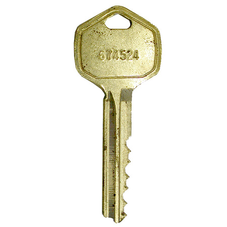 FALCON 6-Pin Keyblank, G Keyway, Embossed Logo Only, 50 Pack KB577G (50PK)